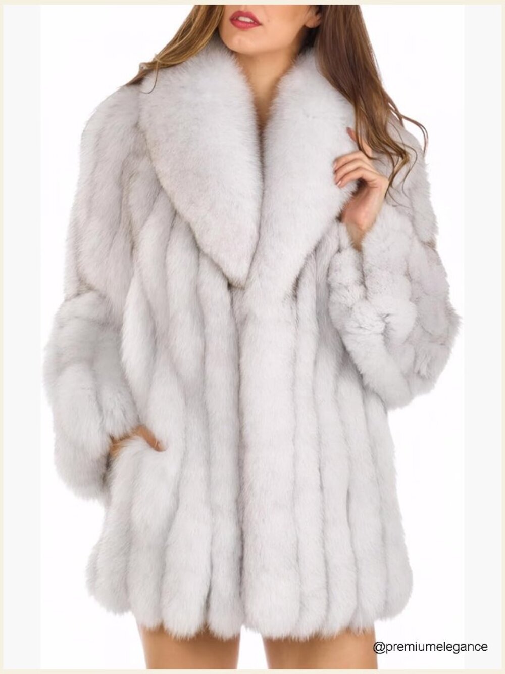 Faux Fur Coat Winter Warm Fluffy Parka Jacket Plus Size Outerwear